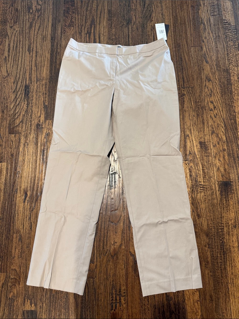 Lafayette 148 New York Light Khaki Straight Leg Pants